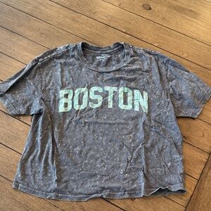Gray Boston Graphic T-Shirt